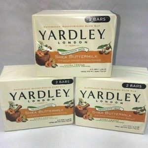 Yardley‎ SHEA BUTTERMILK Chamomile  4.5oz  Sensitive Skin 6 bars of soap